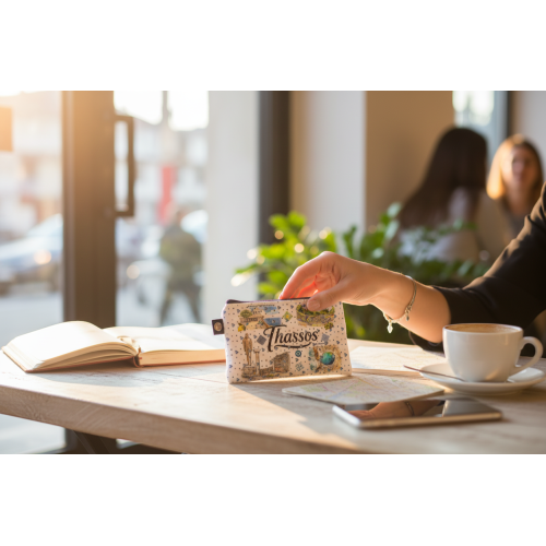 Σετ 12Χ - Πορτοφόλι Souvenir μπρελόκ - PVC - Thassos - 11*7cm - 871732