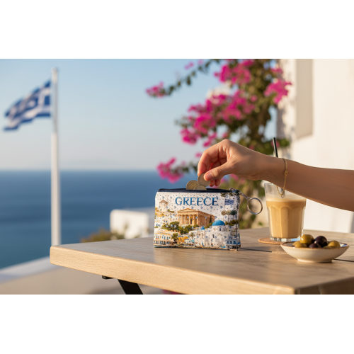 Σετ 12Χ - Πορτοφόλι Souvenir μπρελόκ - PVC - Greece - 11*7cm - 871738