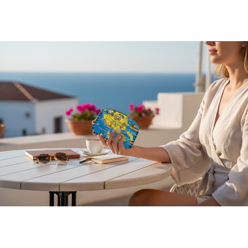 Σετ 12Χ - Πορτοφόλι Souvenir μπρελόκ - PVC - Chalkidiki - 14*9cm - 871742