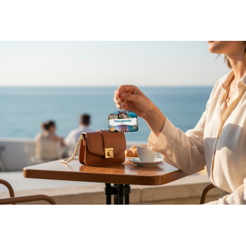 Σετ 12Χ - Πορτοφόλι Souvenir μπρελόκ - PVC - Thessaloniki - 14*9cm - 871745