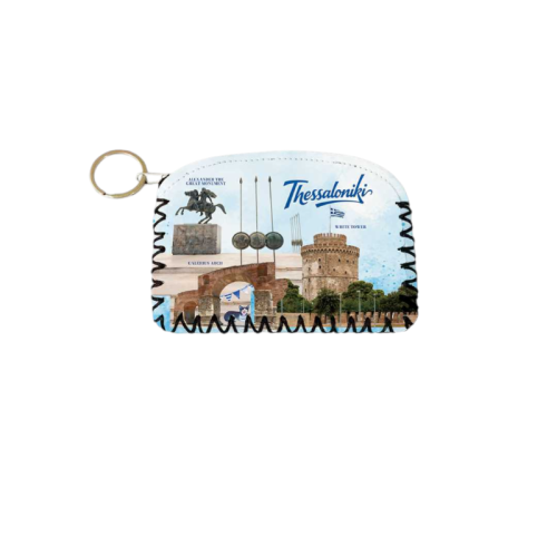 Σετ 12Χ - Πορτοφόλι Souvenir μπρελόκ - PVC - Thessaloniki - 14*9cm - 871746