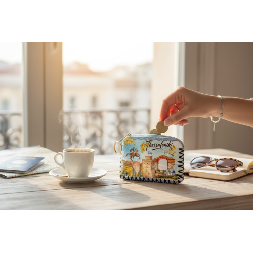 Σετ 12Χ - Πορτοφόλι Souvenir μπρελόκ - PVC - Thessaloniki - 14*9cm - 871747