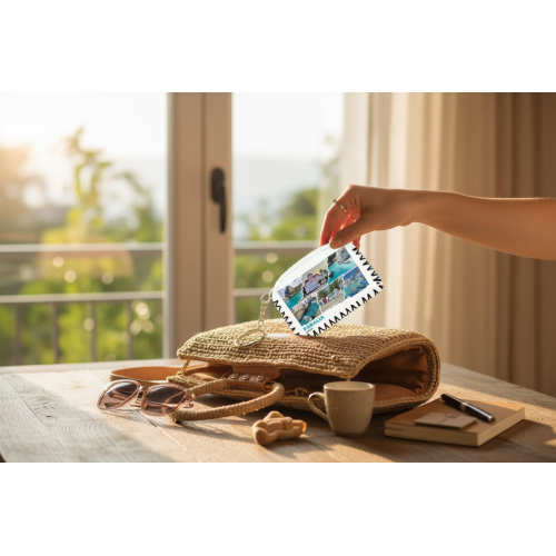 Σετ 12Χ - Πορτοφόλι Souvenir μπρελόκ - PVC - Paralia - 14*9cm - 871749