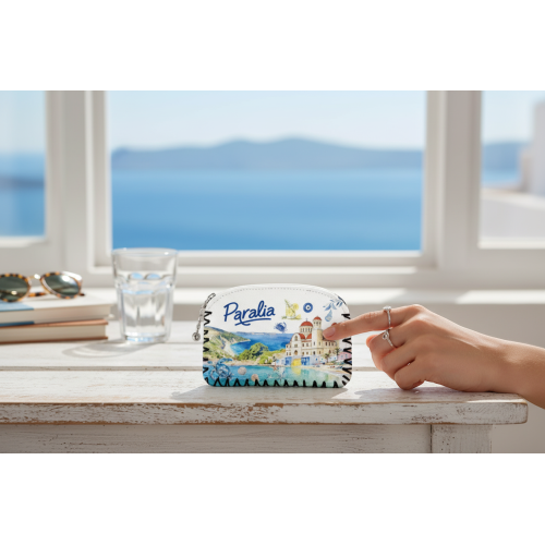 Σετ 12Χ - Πορτοφόλι Souvenir μπρελόκ - PVC - Paralia - 14*9cm - 871751