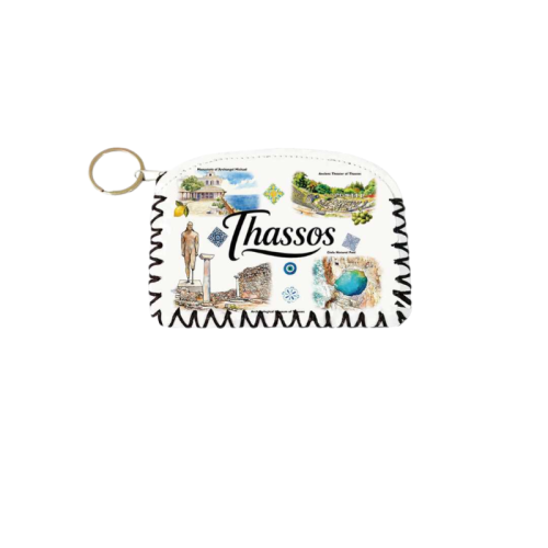 Σετ 12Χ - Πορτοφόλι Souvenir μπρελόκ - PVC - Thassos - 14*9cm - 871752