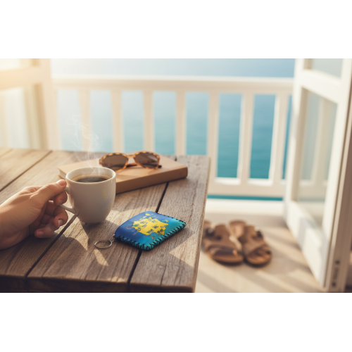 Σετ 12Χ - Πορτοφόλι Souvenir μπρελόκ - PVC - Thassos - 14*9cm - 871754