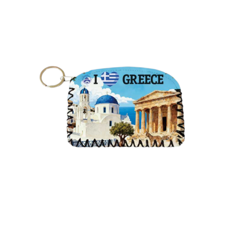 Σετ 12Χ - Πορτοφόλι Souvenir μπρελόκ - PVC - Greece - 14*9cm - 871757