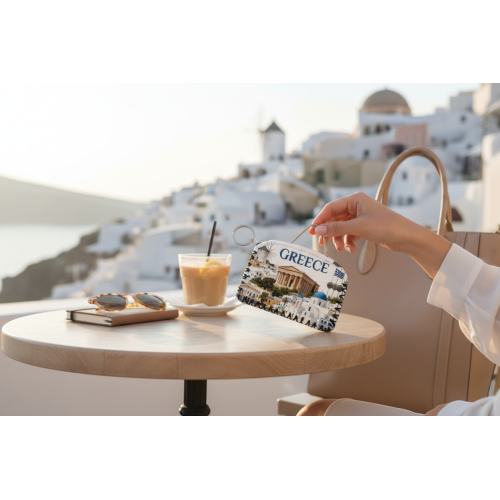 Σετ 12Χ - Πορτοφόλι Souvenir μπρελόκ - PVC - Greece - 14*9cm - 871758