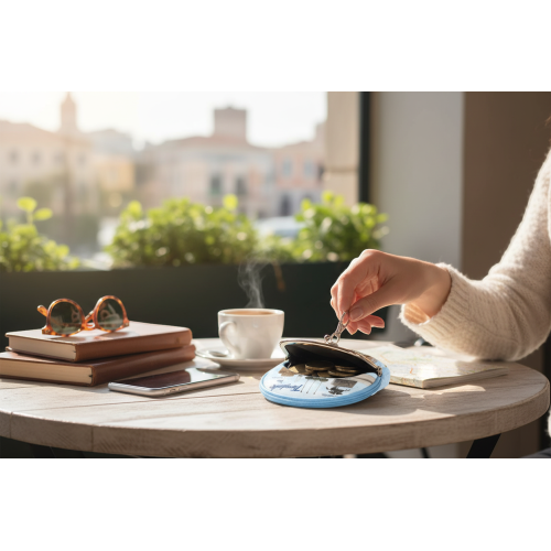 Σετ 12Χ -   Πορτοφόλι Souvenir μπρελόκ mini - PVC - Thessaloniki - 10*8*3cm - 871766