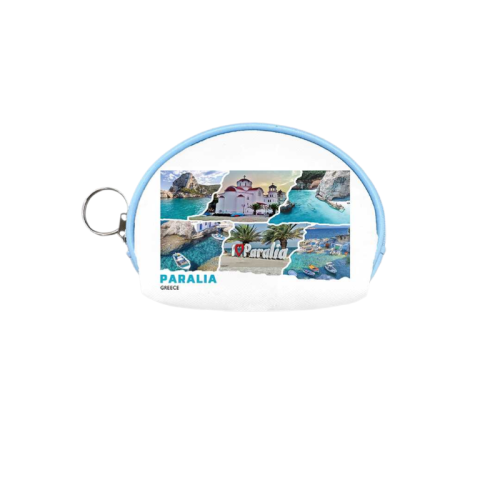 Σετ 12Χ -   Πορτοφόλι Souvenir μπρελόκ mini - PVC - Paralia - 10*8*3cm - 871769