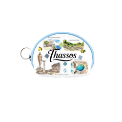 Πορτοφόλι Souvenir μπρελόκ mini - Σετ 10pcs - PVC - Thassos - 10*8*3cm - 871772