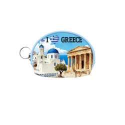 Πορτοφόλι Souvenir μπρελόκ mini - Σετ 10pcs - PVC - Greece - 10*8*3cm - 871777