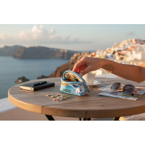 Σετ 12Χ -   Πορτοφόλι Souvenir μπρελόκ mini - PVC - Greece - 10*8*3cm - 871777