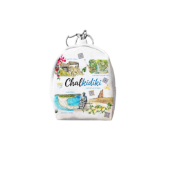 Πορτοφόλι Souvenir μπρελόκ mini - Σετ 10pcs - PVC - Chalkidiki - 7*9*4.5cm - 871780