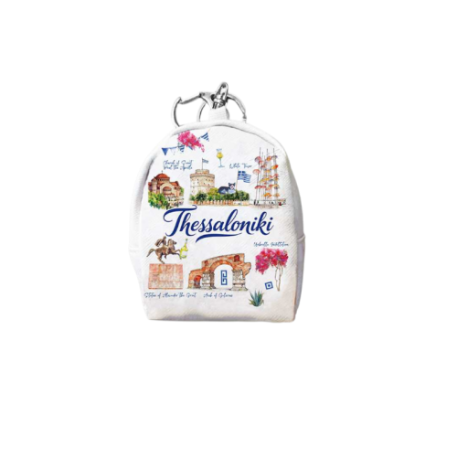 Σετ 12Χ -   Πορτοφόλι Souvenir μπρελόκ mini - PVC - Thessaloniki - 7*9*4.5cm - 871784