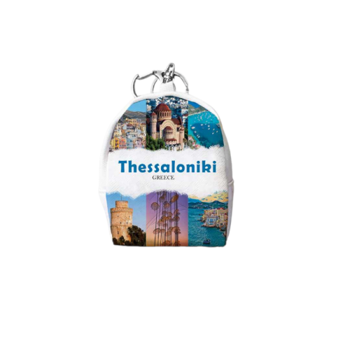 Σετ 12Χ -   Πορτοφόλι Souvenir μπρελόκ mini - PVC - Thessaloniki - 7*9*4.5cm - 871785