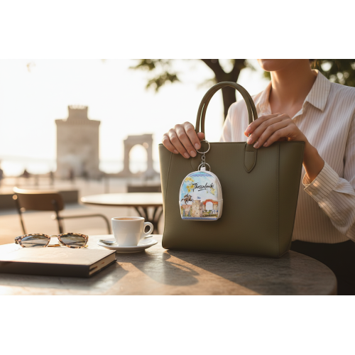 Σετ 12Χ -   Πορτοφόλι Souvenir μπρελόκ mini - PVC - Thessaloniki - 7*9*4.5cm - 871787