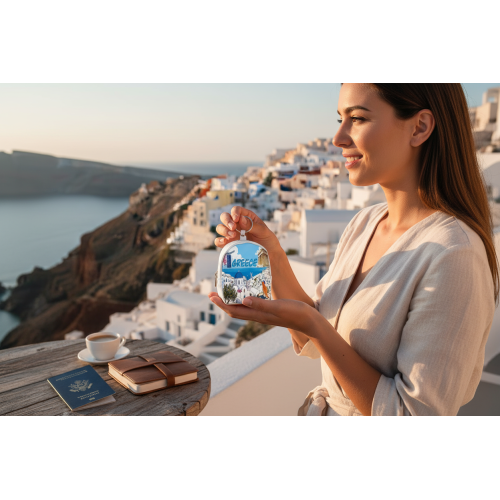 Σετ 12Χ -   Πορτοφόλι Souvenir μπρελόκ mini - PVC - Greece - 7*9*4.5cm - 871796