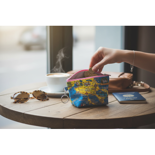 Σετ 12Χ -   Πορτοφόλι Souvenir μπρελόκ mini - PVC - Chalkidiki - 11*7*4cm - 871802