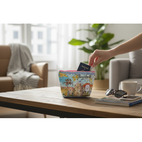 Σετ 12Χ -   Πορτοφόλι Souvenir μπρελόκ mini - PVC - Thessaloniki - 11*7*4cm - 871807