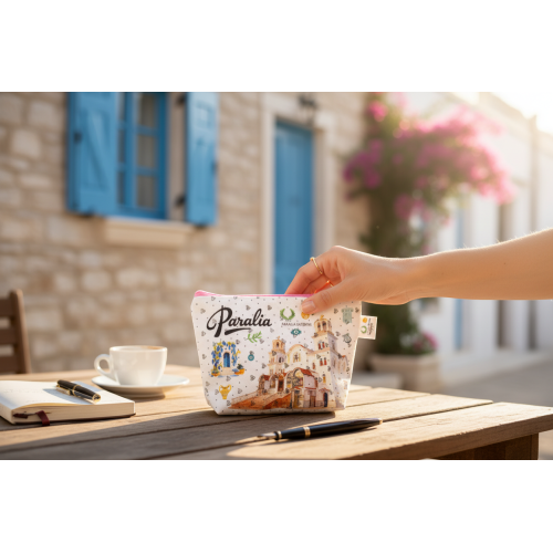 Σετ 12Χ -   Πορτοφόλι Souvenir μπρελόκ mini - PVC - Paralia - 11*7*4cm - 871810