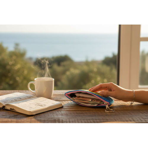 Σετ 12Χ -   Πορτοφόλι Souvenir μπρελόκ mini - PVC - Thassos - 11*7*4cm - 871814