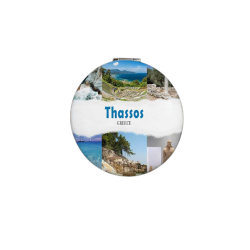 Σετ 12Χ - Kαθρέπτης τσέπης Souvenir - Thassos - 7*7*3cm - 871832