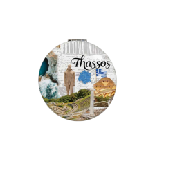 Καθρέπτης τσέπης Souvenir - Σετ 12pcs - Thassos - 7*7*3cm - 871835