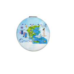 Καθρέπτης τσέπης Souvenir - Σετ 12pcs - Greece - 7*7*3cm - 871839