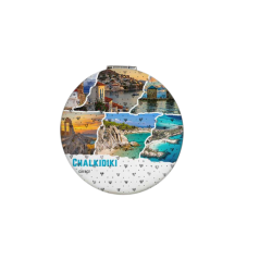 Καθρέπτης τσέπης Souvenir - Σετ 12pcs - Chalkidiki - 7*7*3cm - 871841