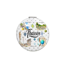 Καθρέπτης τσέπης Souvenir - Σετ 12pcs - Thassos - 7*7*3cm - 871852