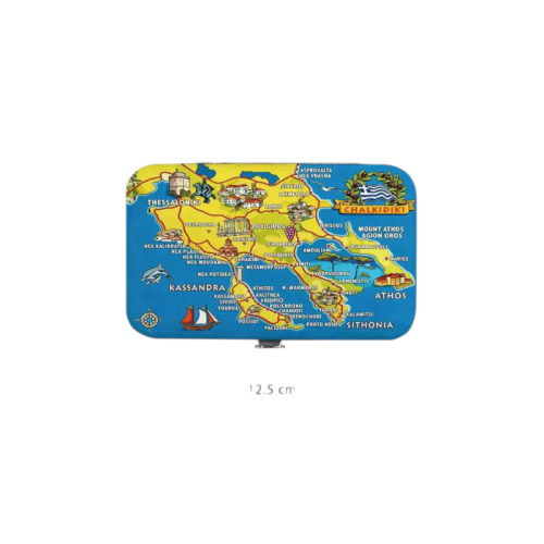 Σετ 12Χ - Κασετίνα περιποιήσης νυχιών σε θήκη Souvenir - Chalkidiki - 871862