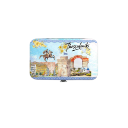 Σετ 12Χ - Κασετίνα περιποιήσης νυχιών σε θήκη Souvenir - Thessaloniki - 871867