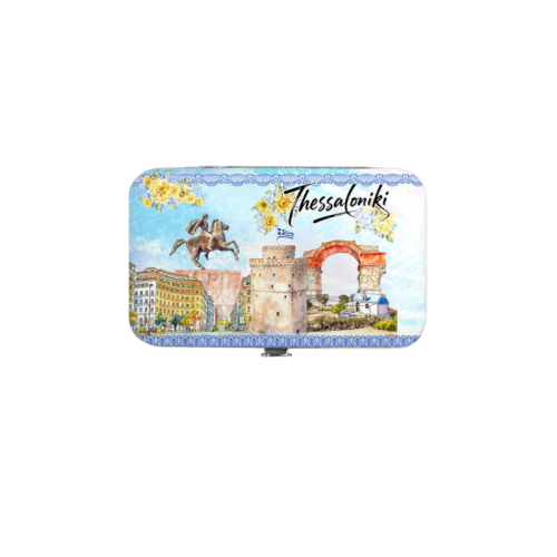 Σετ 12Χ - Κασετίνα περιποιήσης νυχιών σε θήκη Souvenir - Thessaloniki - 871867