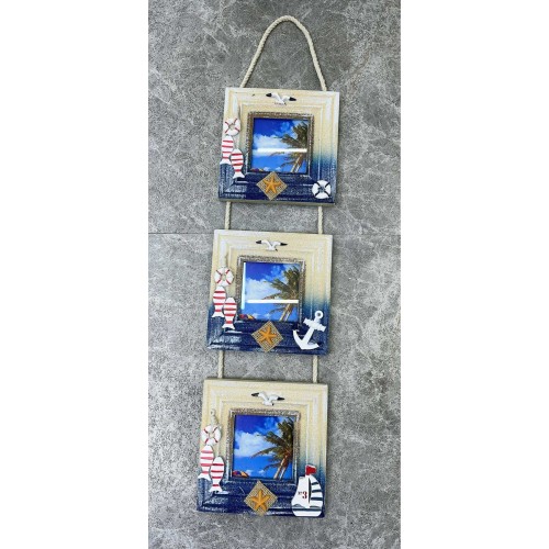 Διακοσμητικό Souvenir κρεμαστό με κορνίζες - Σετ 2 τεμάχια - L2016-17 - 125551