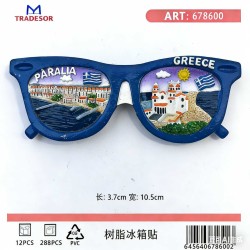 Τουριστικό μαγνητάκι Souvenir - Σετ 12pcs - Paralia - 678600