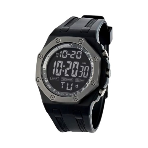 Ψηφιακό ρολόι χειρός - WF7004 - Lasika - 115157 - Silver/Black