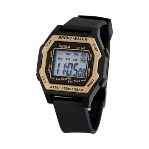 Ψηφιακό ρολόι χειρός - CF446 - 115163 - Black/Gold