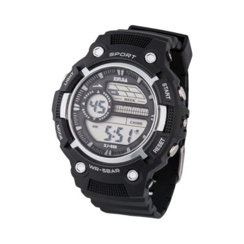 Ψηφιακό ρολόι χειρός - XJ-888 - 115165 - Black/Silver