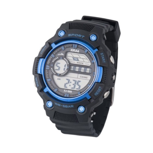 Ψηφιακό ρολόι χειρός - XJ-888 - 115165 - Black/Blue