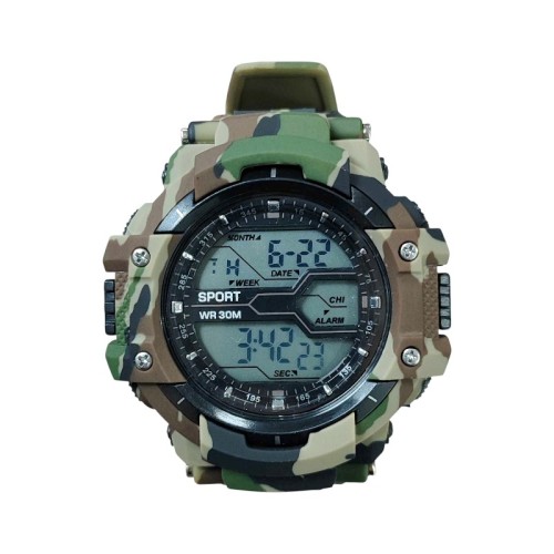 Ψηφιακό ρολόι χειρός - D8338 - Dash - 115172 - Army Brown