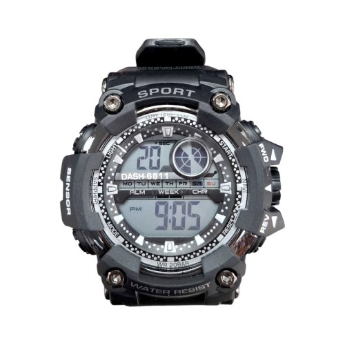 Ψηφιακό ρολόι χειρός - D6881 - Dash - 115178 - Black/Silver