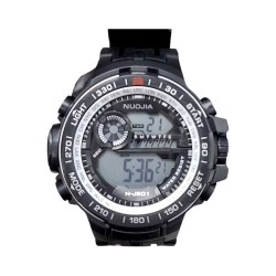 Ψηφιακό ρολόι χειρός - NJ801 - Nuojia - 115180 - Black/Silver