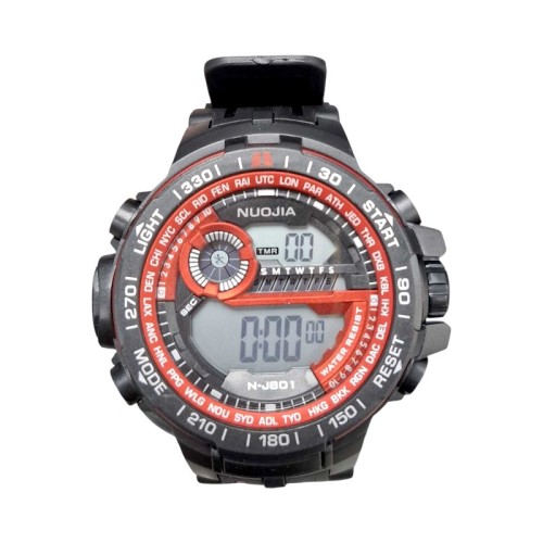 Ψηφιακό ρολόι χειρός - NJ801 - Nuojia - 115180 - Black/Red