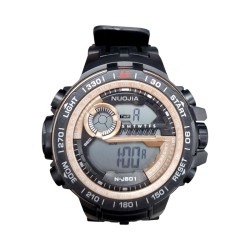 Ψηφιακό ρολόι χειρός - NJ801 - Nuojia - 115180 - Black/Gold