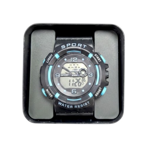 Ψηφιακό ρολόι χειρός - 6859 - 115185 - Black/Light Blue