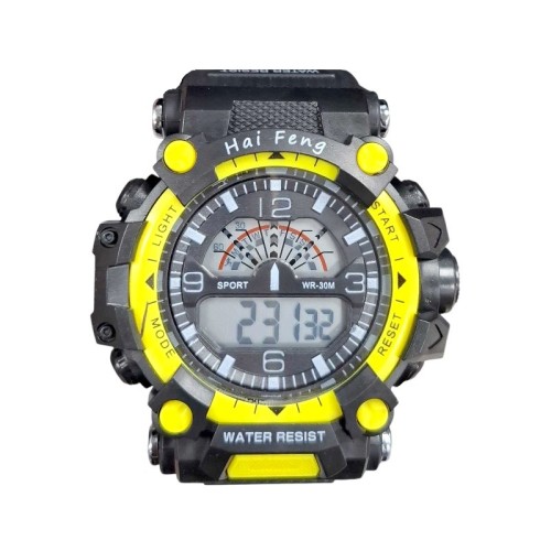 Ψηφιακό ρολόι χειρός - SH9918 - 115186 - Black/Yellow