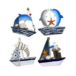 Διακοσμητικό Souvenir Καραβάκι - Σετ 12 τεμάχια - L2025-2 - 125571