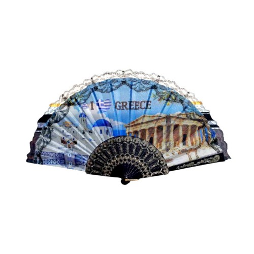 Βεντάλια χειρός Souvenir - Σετ 12 τεμάχια - Greece - 216458