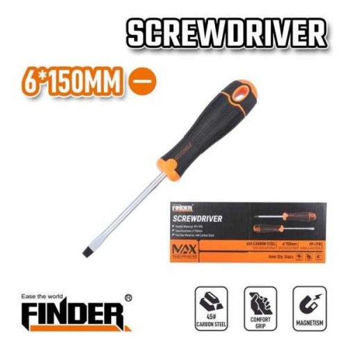 Κατσαβίδι ίσιο - 6x150mm - Finder - 193492
